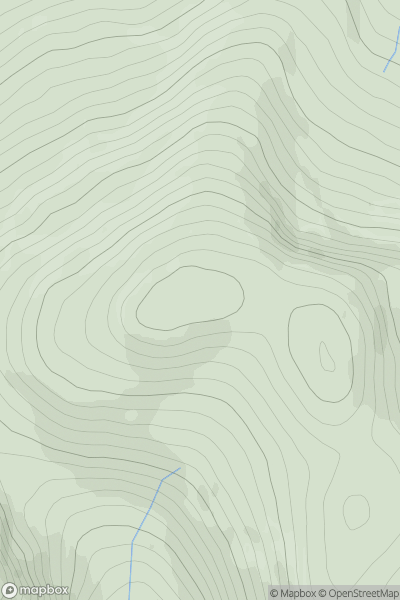 Thumbnail image for Meall Garbh [Loch Rannoch to Glen Lyon] showing contour plot for surrounding peak